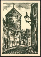 C5167 - TOP Freiberg - Parrgasse Mit Donatsturm - Steinzeichnung Von Helmut Rudolph - Freiberg (Sachsen)