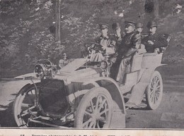 Cpa (10 X 14)  Dernière Photographie De S.M. Alphonse XIII Roi D'Espagne En Automobile - Royal Families