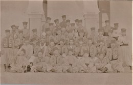 Rare Cpa Photo Groupe De Zouaves Au Maroc Ou Algérie - 1914-18