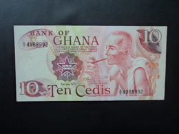 GHANA : 10 CEDIS   2.1.1978     P 16f     Presque SPL - Ghana