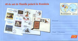 Romania - Stationery Cover Unused 2008(049) - 40 Years Of Polar Filatelie In Romania - Events & Commemorations