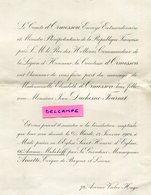 Faire Part    De Mariage    Mlle Elisabeth D' Ormesson 1904 - Wedding