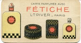 Carte Parfumée    L T Pivert   Fétiche  Calendrier 1927 - Profumeria Antica (fino Al 1960)