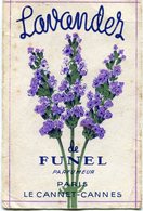 Carte Parfumée    Funel    Lavandes - Profumeria Antica (fino Al 1960)