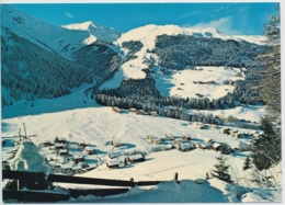 Churwalden Gegen Skigebiet Von Pradaschier - Foto Geiger Flims Waldhaus - Gelaufen Churwalden Nach Basel - Churwalden