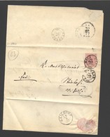 Wuerttemberg,doppelt Verwendeter Brief,Gschwend/Hall (205) - Briefe U. Dokumente