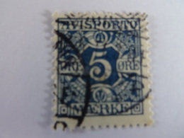 DANEMARK - TIMBRE JOURNAUX - 1907 - Y§T N°2 - 5 Ore Bleu - Cote 18,00€ - Used, Obli - SEE SCAN - Abarten Und Kuriositäten