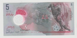 Banknote Maldives-maladiven 5 Rufiyaa 2017 Polymar UNC - Maldive