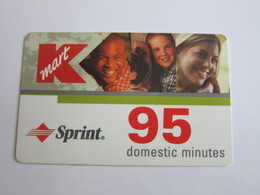 K Mart 95 Minutes Phonecard, Backside With A Magnetic Stripe - Sprint