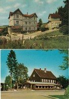 BRAUNLAGE Harz 2 (ZWEI) Privat-AK 1962 " Hotel Königskrug + Hotel Waldidyll Hohenzollern " - Braunlage