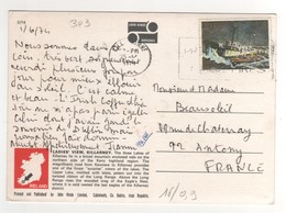 : Beau Timbre , Stamp  Yvert N° 303  " Bateau De Sauvetage " Sur Cp , Carte , Postcard Du 25/05/1974 - Cartas & Documentos