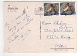 : Beaux Timbres , Stamps  " Peinture De La Chapelle Sixtine " Sur Cp , Carte , Postcard Pour La France - Covers & Documents