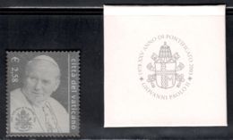 Vatican 2003 Mi# 1428 ** MNH - Silver Foil - Pontificate Of John Paul II, 25th Anniv. (I) - Usados