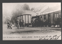 Saint-Léger - Arrêt Du Tram - Repro Sur Papier Photo - 13,9 X 8,9 Cm - Saint-Leger