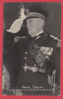 CPSM- AMIRAL DARLAN - Commandant En Chef Des Forces Maritimes * Carte Photo * 2 SCAN- - Hommes Politiques & Militaires