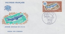 Enveloppe  FDC  1er Jour  POLYNESIE   Journée   Mondiale   De   L' U.P.U   1975 - FDC