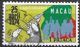 Macau Macao – 1975 Anniversary 25 Abril 1 Pataca - Gebruikt