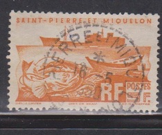 ST PIERRE & MIQUELON Scott # 337 Used - Fishing Boat & Dory - Usati