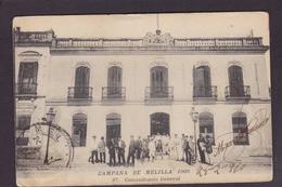 CPA Espagne Spania Campana De Melilla 1909 Circulé - Melilla