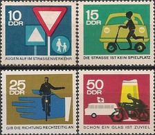 EAST GERMANY (DDR) - COMPLETE SET TRAFFIC SAFETY 1966 - MNH - Accidents & Road Safety