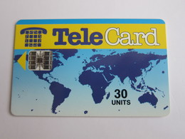 TeleCard Chip Phonecard,world Map,30 Units,used - Pakistán