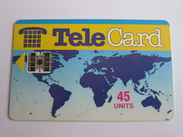 TeleCard Chip Phonecard,world Map Addition Printed,backside 7UP, Facevalue 45Units,used - Pakistán