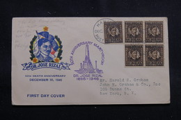 PHILIPPINES - Enveloppe FDC En 1946 Pour New York - L 55238 - Filippijnen