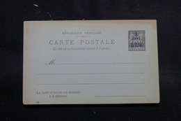 ZANZIBAR - Entier Postal Type Sage Surchargé, Non Circulé - L 55275 - Storia Postale