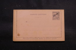 GUYANE - Entier Postal Type Alphée Dubois Surchargé, Non Circulé - L 55288 - Covers & Documents