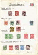 Small Collection Of +/- 150 Old Stamps (o) From Great-Britain + About 400 Double Or Unclassified Stamps - Collezioni