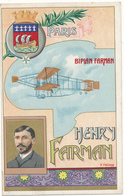 AVIATEUR -  Henry FARMAN Sur Biplan Farman - V. Mellone - Airmen, Fliers
