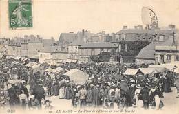 72-LE-MANS- LA PLACE DE L'EPERON UN JOUR DE MARCHE - Le Mans