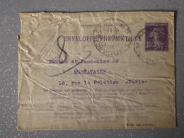 CARTE  PNEUMATIQUE PARIS 1910 - Pneumatiques