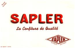 Co S/Buvard Confiture "Sapler"  (N= 2) - Alimentare