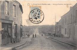 72-BOULOIRE- CIRCUIT DE LA SARTHE 1906, SORTIE DE BOULOIRE VERS ST-CALAIS - Bouloire