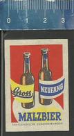 MALZBIER GROSS NEUFANG - SAAR SARRELOUIS SAARLÄNDISCH Matchbox Label 1955 ( ALE BEER BIERE ) - Zündholzschachteletiketten
