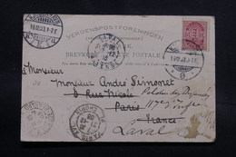 DANEMARK - Affranchissement De Copenhague Sur Carte Postale Pour La France En 1903 - L 55383 - Lettres & Documents