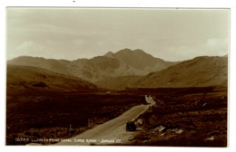 Ref 1341 - Judges Real Photo Postcard - Lliwedd From Capel Curig Road Caernarvonshire Wales - Caernarvonshire