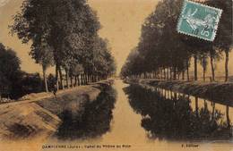 Dampierre Canal Du Rhône Au Rhin Péniche Péniches Toilée Colorisée - Dampierre