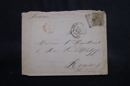 ESPAGNE - Enveloppe Pour La France En 1878, Affranchissement Plaisant - L 55399 - Covers & Documents