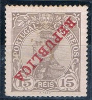 Portugal, 1910, # 173, Sobrecarga Invertida, MH - Ongebruikt