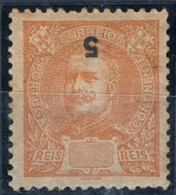 Portugal, 1895/6, # 127, Sobretaxa Invertida, MH - Unused Stamps