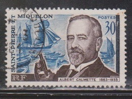 ST PIERRE & MIQUELON Scott # 366 Used - Albert Calmette - Used Stamps