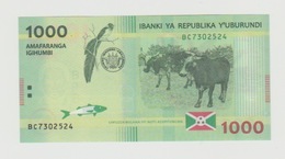 Banque De La Republique Du Burundi 1000 Francs 2015 UNC - Burundi