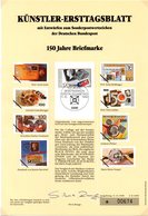 (bFDC) BRD Künstler-Ersttagsblatt (A4) K-ETB II/1990 Mi.1479 "150 Jahre Briefmarke" ESSt 11.10.1990 BONN 1 - Autres & Non Classés