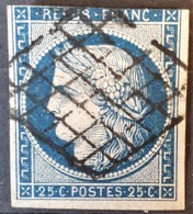 FRANCE 1850 - Canceled - YT 4b - 25c - 1849-1850 Ceres