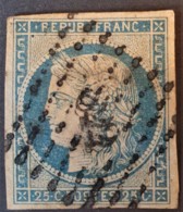 FRANCE 1850 - Canceled - YT 4 - 25c - 1849-1850 Cérès