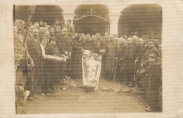 Real Photo  East Europe People Exhibiting An Open Coffin . Exhibition D' Un Mort - Funeral