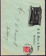 1912 Reklamebrief Aus Middelfart Nach Kolding Frankiert Mit 8 Öre-Marke - Brieven En Documenten