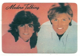 1987 Pocket Calendar Calandrier Calendario Portugal Musicos Musicians Musiciens Modern Talking - Grand Format : 1981-90